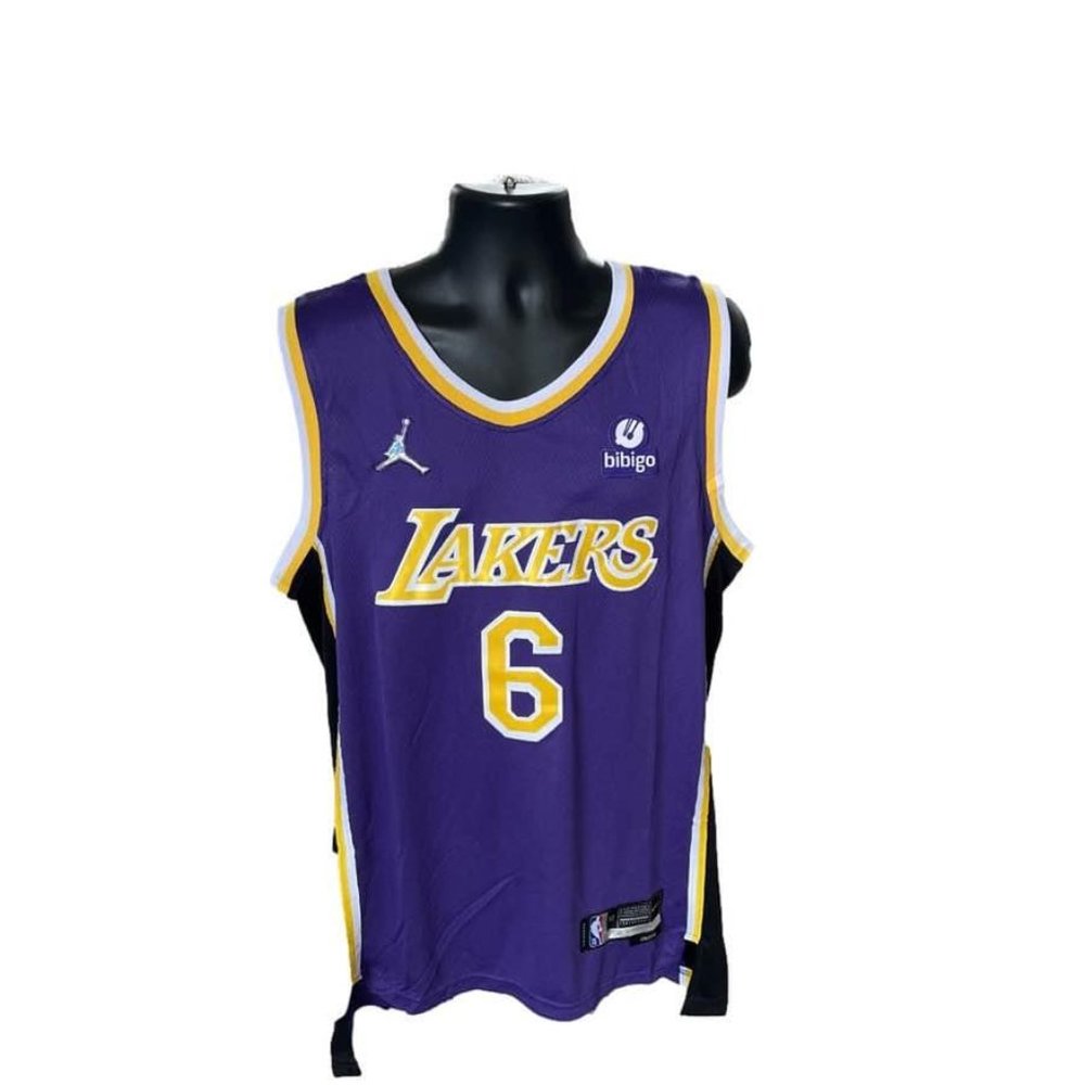 Nike Men's Dri-Fit LeBron James Los Angeles Lakers Jersey, Size XL - Picture 2 of 4